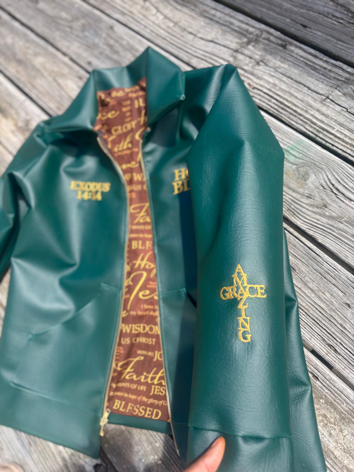 Holy Bible Leather Jacket ✝️