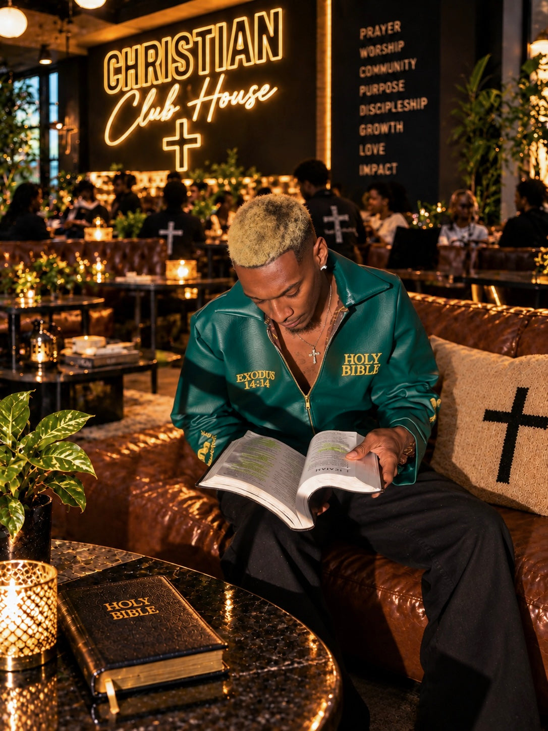 Holy Bible Leather Jacket ✝️
