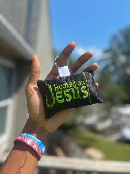 Hooked On Jesus Pillow Keychain 🔑