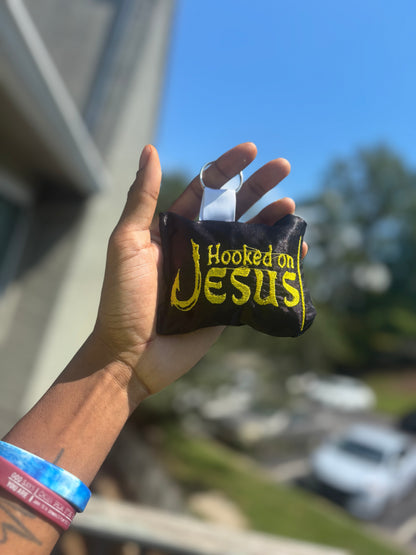 Hooked On Jesus Pillow Keychain 🔑