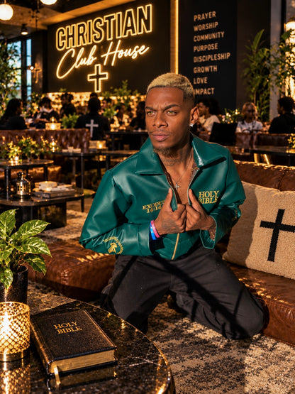 Holy Bible Leather Jacket ✝️