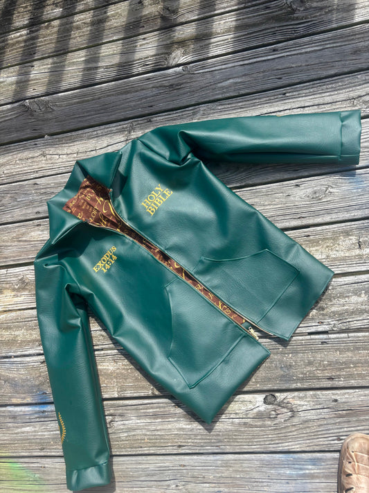 Holy Bible Leather Jacket ✝️