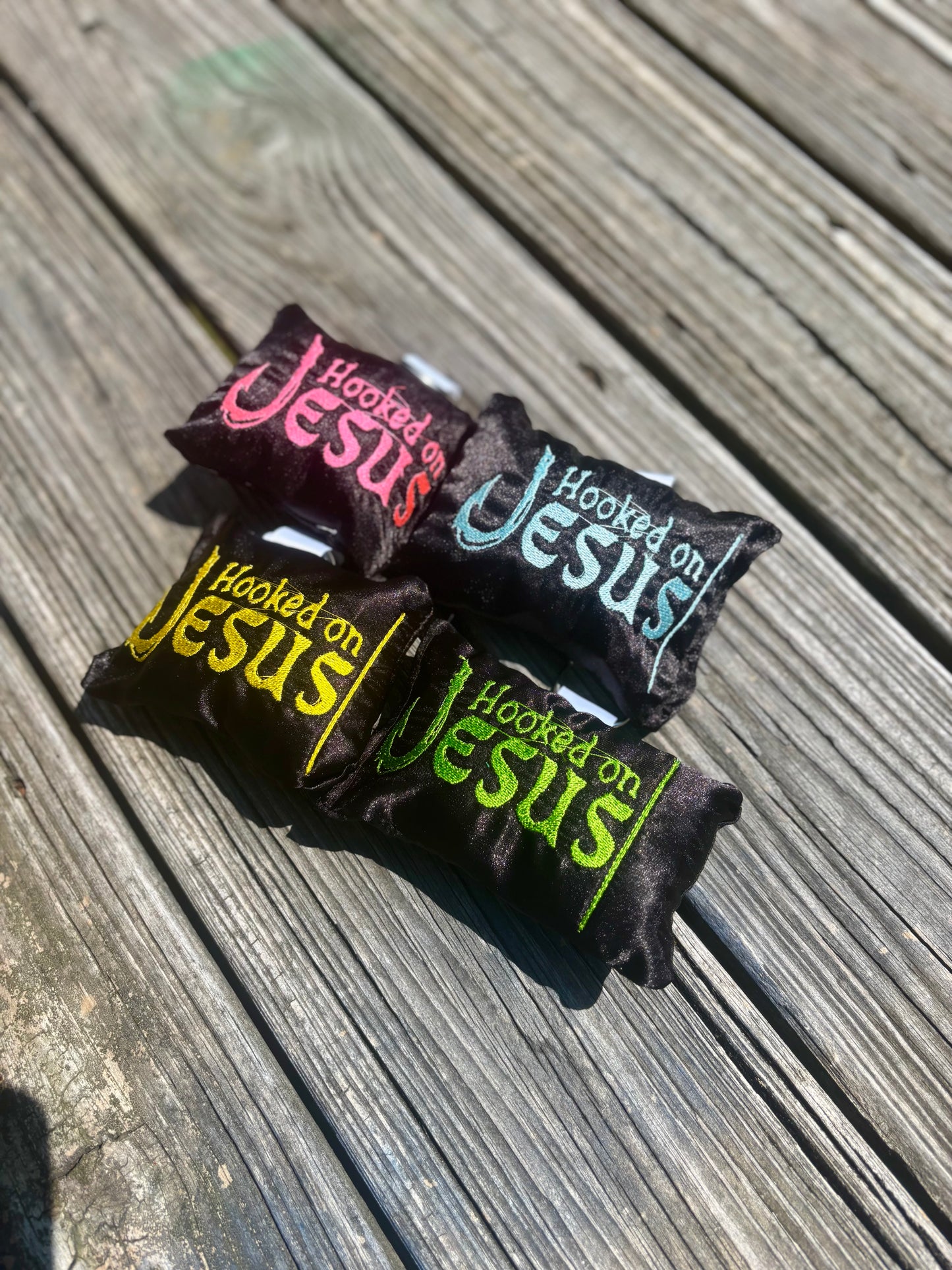 Hooked On Jesus Pillow Keychain 🔑